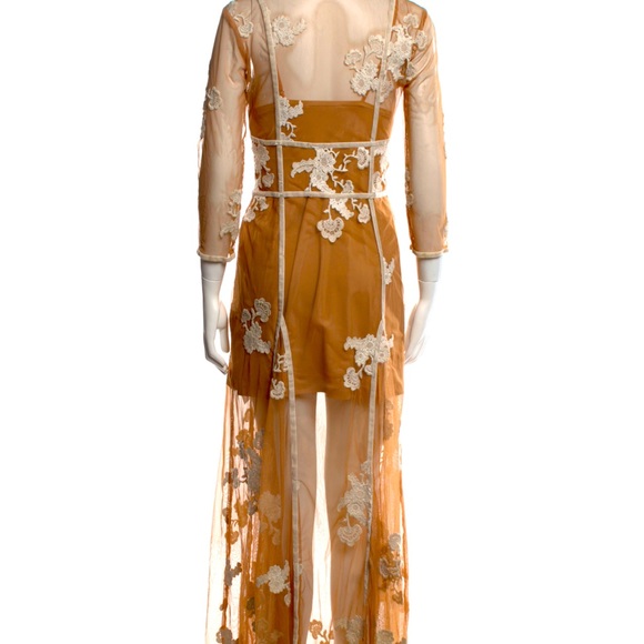 For Love and Lemons Floral Print Sheer Maxi - size Small - Picture 3 of 3